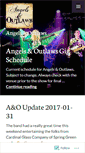 Mobile Screenshot of angelsandoutlawsband.com