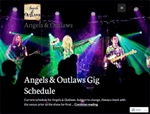 Tablet Screenshot of angelsandoutlawsband.com